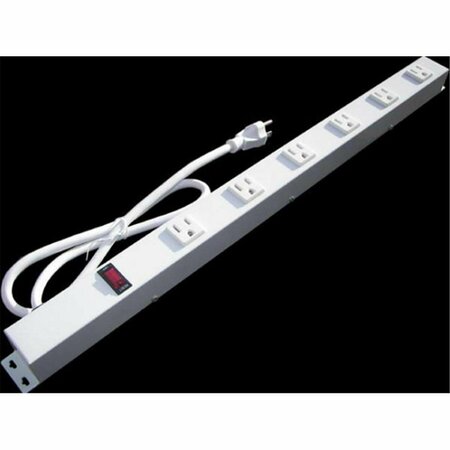 DIGITAL DELIGHTS 24 in. 6-Outlet Metal Power Strip DI1536806